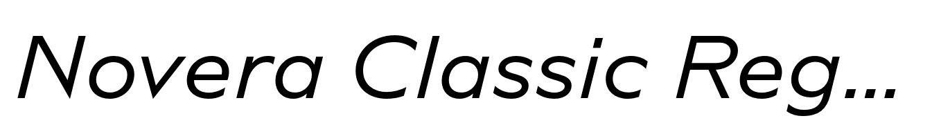 Novera Classic Regular Italic